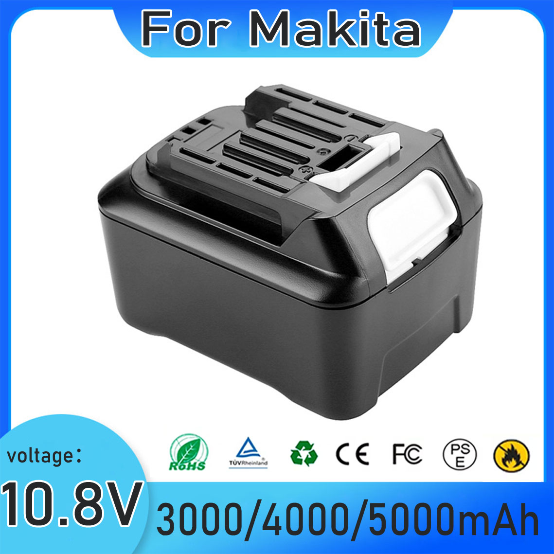 Makita Drill Hp1640 - k 5000mAh 10.8V Per Makita 197390-1