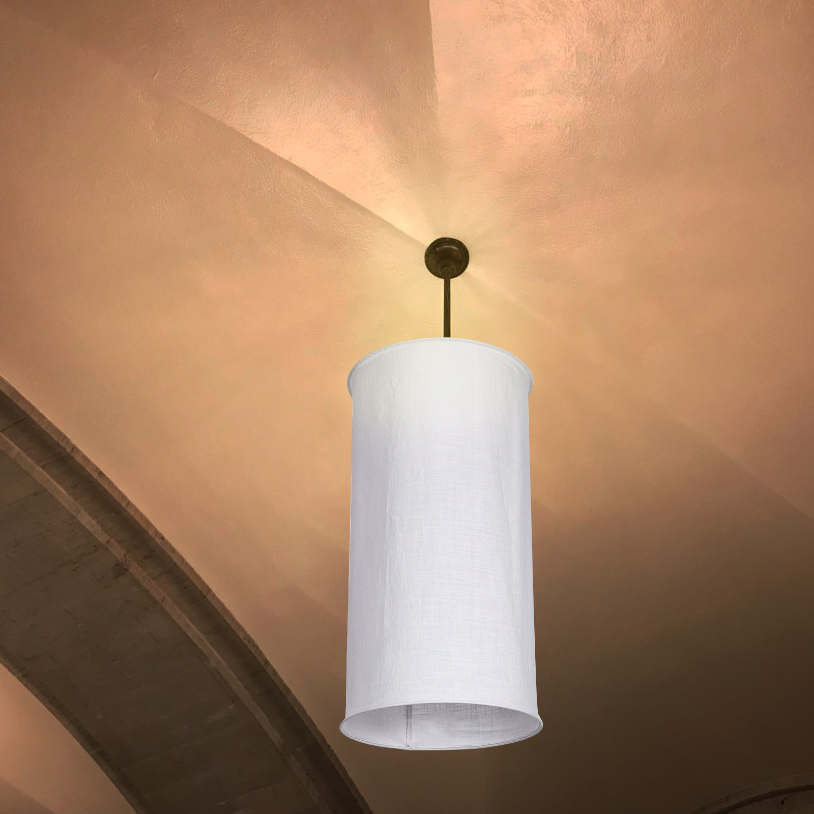 Paralume in tessuto E27 bianco - Plastic Pipe Clip recensione e prezzo